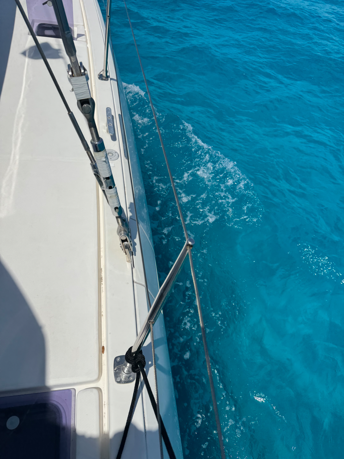 Outhaul broke sailing across the Gulf Stream (4 of 4)