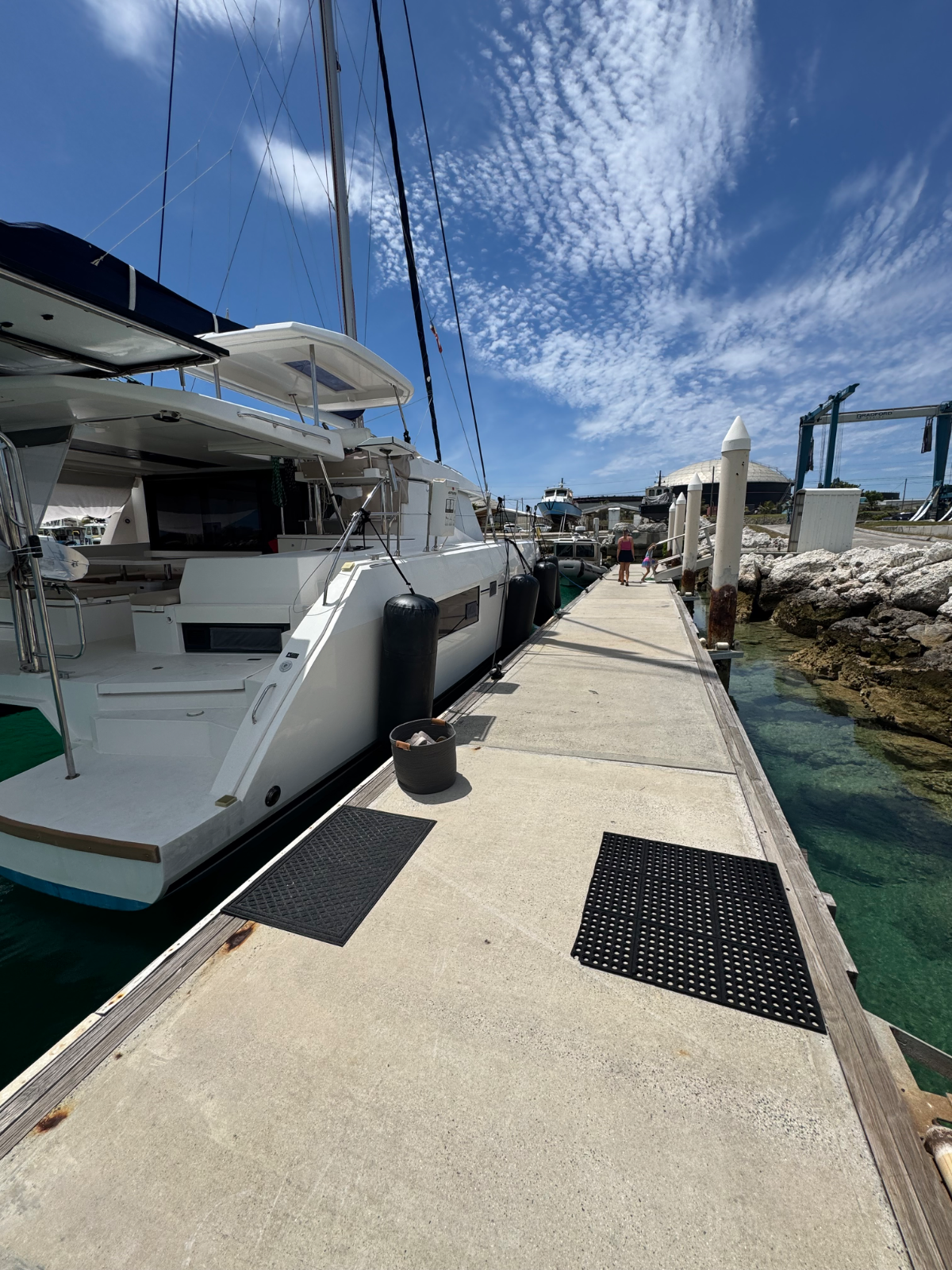 Docked at Bradford Marine, Freeport Harbour