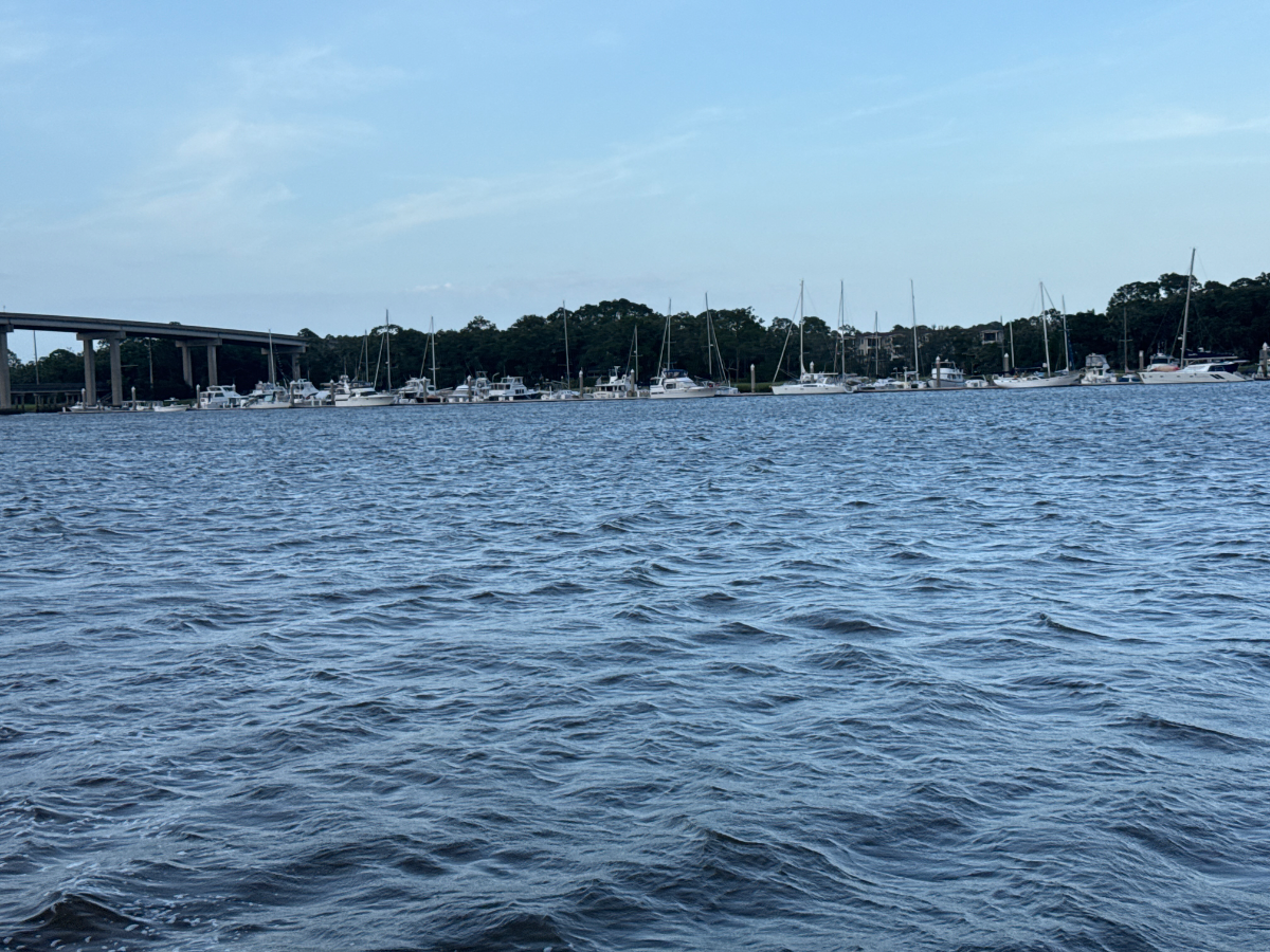 Anchored off Jekyll Island