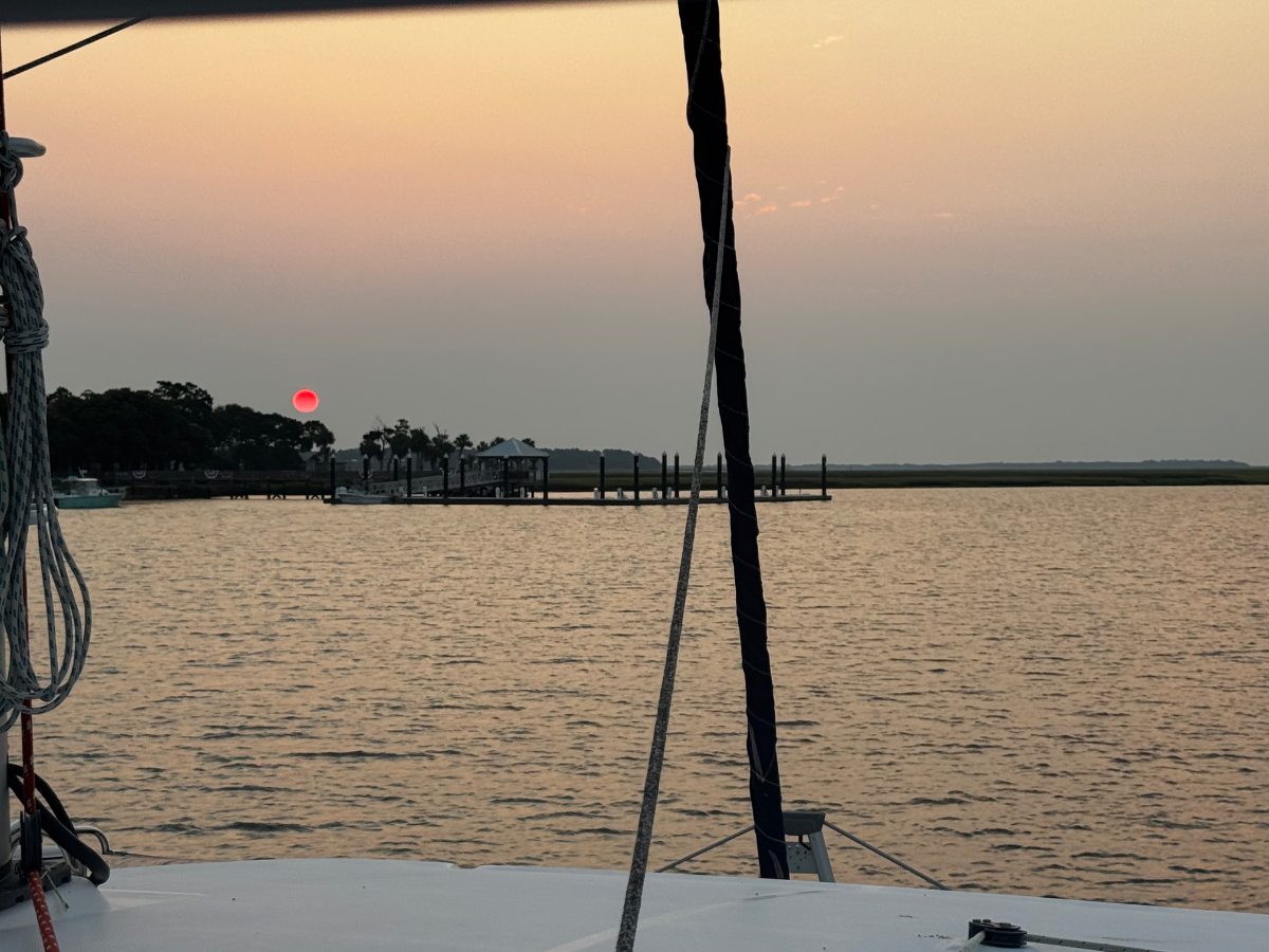 Anchored at Jekyll Island again